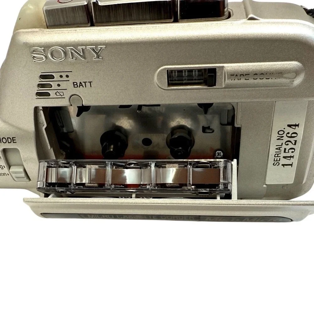 Sony Micro Cassette Recorder Clear Voice Works Low Volume For‎ Repair Parts